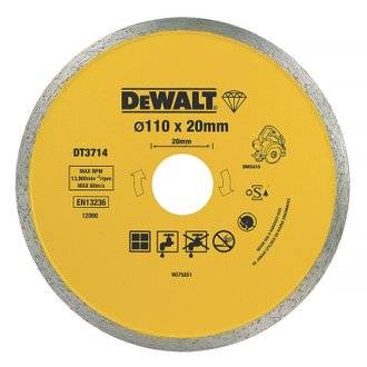 Disque diamant DEWALT DT3714-QZ pour scie à carrelage portative 110mm