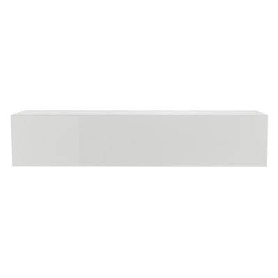 Élément mural TV horizontal blanc laqué brillant L138 cm ETERNEL L137.5xP29.5xH28 - 47023 - 3662275107487