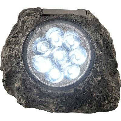 Lampe solaire Rocher - H. 11 cm - Anthracite - 110211 - 9007371181674