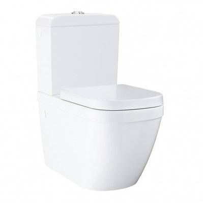 Grohe Ceramic Pack WC à poser Triple Vortex + Réservoir de chasse + Abattant déclipsable, Blanc alpin (39462Classic1) - 0750122355945 - 0750122355945