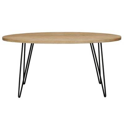 Table à manger ovale en manguier massif L160 cm VIBES L160xP90xH76 - 48322 - 3662275114904