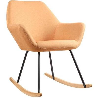 Rocking chair NORTON Orange - assise Tissu pieds Metal Noir - SUP147134OR - 8790267134700