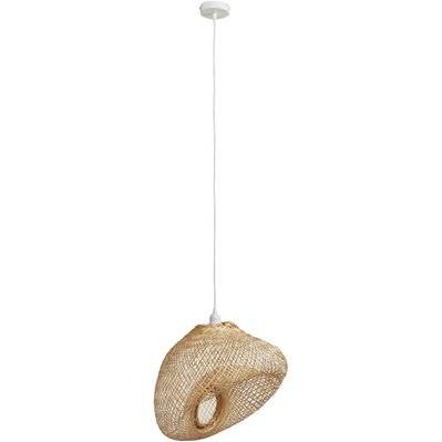Suspension ANKHARA Beige - abat jour bamboo - SUP128915BS - 8790268915827