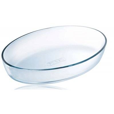 Plat ovale 35cm verre  - PYREX - 346b000/5046 - 131306 - 3137610000636