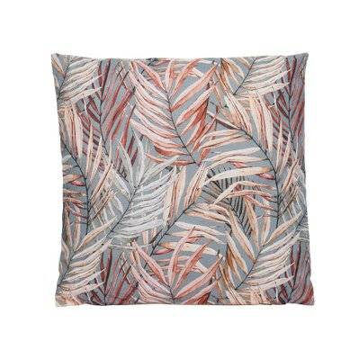 Coussin extérieur motif feuilles tropicales - 45 x 45 cm - Jardideco - 32805 - 8720194528952