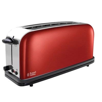 Grille-pains 1 fente 1000w rouge  - RUSSELL HOBBS - 21391-56 - 142988 - 4008496814855