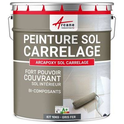 Peinture Sol Carrelage - Résine Carrelage  - ARCAPOXY SOL CARRELAGE 10 kg (jusqu'à 50 m² en 2 couches) - Gris fer - RAL 7011 - 260_25803 - 3700043418790