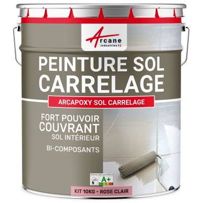 Peinture Sol Carrelage - Résine Carrelage  - ARCAPOXY SOL CARRELAGE 10 kg (jusqu'à 50 m² en 2 couches) - Rose Clair - RAL 3015 - 260_26060 - 3700043419841