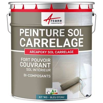 Peinture Sol Carrelage - Résine Carrelage  - ARCAPOXY SOL CARRELAGE 1 kg (jusqu'à 5 m² en 2 couches) - RAL 5021 - Bleu D'eau - 260_26045 - 3700043419735