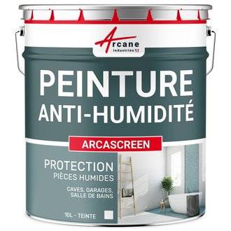 Peinture anti humidité mur humide salle de bain - ARCASCREEN 10 L (jusqu'à 40 m²) -