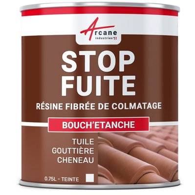 Peinture fibrée de colmatage réparation tuile gouttière - BOUCHETANCHE-2.5 L Blanc - 234_25756 - 3700043462519