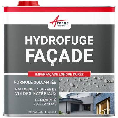 Hydrofuge façade solvanté imperméabilisant mur, crépi - IMPERFACADE-2.5 L (jusqu'à  12.5 m²) - 213_23551 - 3700043417137