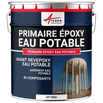 Primaire epoxy pour eau potable - PRIMAIRE EPOXY EAU POTABLE-10 kg Incolore - 87_23624 - 3700043491502