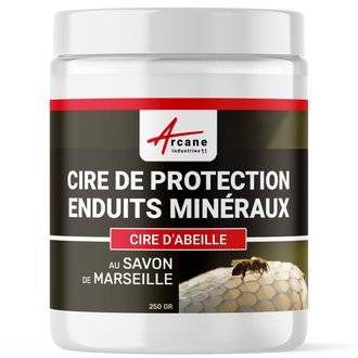 CIRE PROTECTION ENDUIT STUCCO - CIRE DE PROTECTION ENDUITS MINERAUX 250 gr -