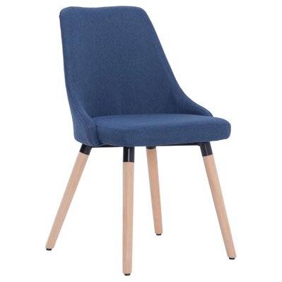Lot de 2 chaises de salle à manger cuisine design classique tissu bleu CDS020231 - CDS020231 - 3001068399782