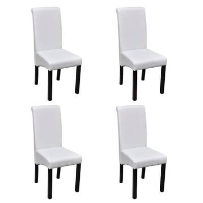 Lot de 4 chaises de salle à manger cuisine design moderne synthétique blanc CDS021248 - CDS021248 - 3001173699784