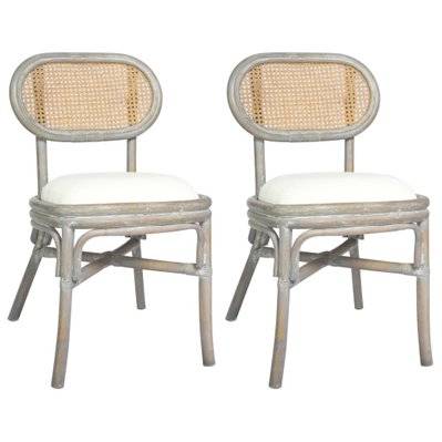 Lot de 2 chaises de salle à manger cuisine design classique lin gris CDS020563 - CDS020563 - 3001102599789