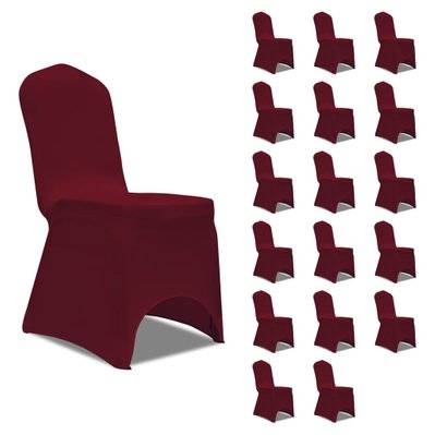 Housses élastiques de chaise Bordeaux 18 pièces DEC022539 - DEC022539 - 3001281869604