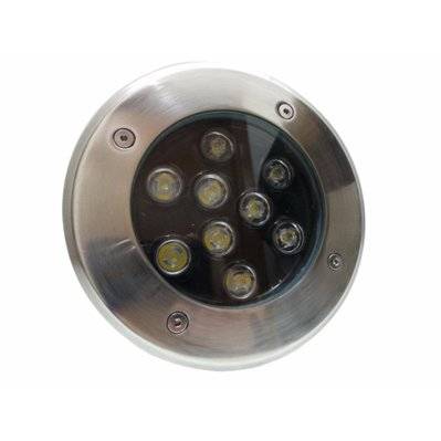 Spot LED Encastrable Extérieur IP65 220V Sol 9W 60° - Blanc Neutre 4000K - 5500K - SILAMP - F23-9X1W_CW - 7426836788685