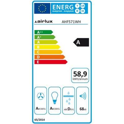 Groupe filtrant 52cm 68db 770m3/h blanc  - AIRLUX - ahf571wh - 94315 - 8054383963942