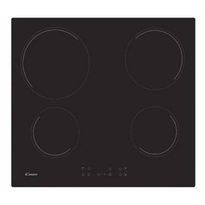 Table de cuisson vitrocéramique 4 feux 6500w noir  - CANDY - cc64ch - 88237 - 8016361954823