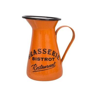 Broc en métal coloré Brasserie-Bistrot orange - 28025 - 3700866326609