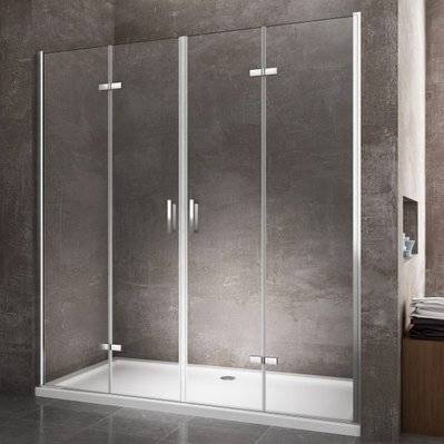 Porte de douche pliante avec ouverture à quatre porte H 190 - 138-141,5 cm - LIBRO4140 - 8052101587876