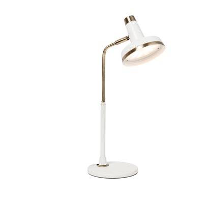 Lampe de bureau LED Vintage 5W 3000K Métal Blanc et Bronze - 189181 - 8426107011749