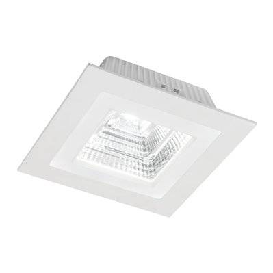 Spot LED Encastré Carré  à double allumage 15W + 3W 4000K Blanc - 365102 - 8426107963550