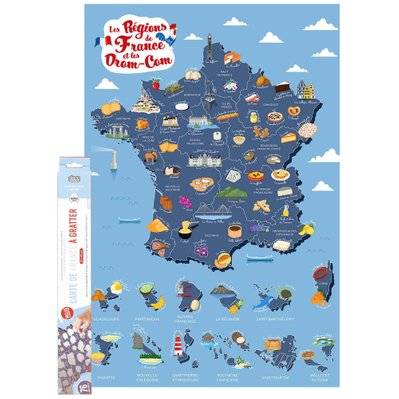 Poster à gratter Régions de France - 54341 - 3664944335276
