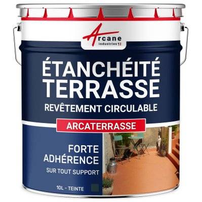 Peinture, résine étanchéité Terrasse et Balcon : ARCATERRASSE-10 L Gris Basalte - 21_23466 - 3700043464049