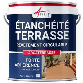 Peinture, résine étanchéité Terrasse et Balcon : ARCATERRASSE 2.5 L - Gris