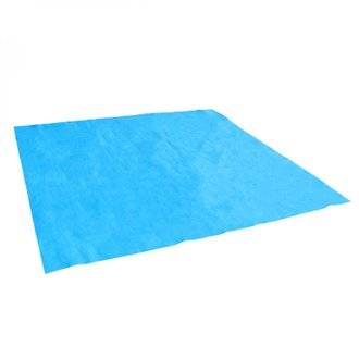 Tapis de sol et de protection bleu pour piscine 2 m x 2 m