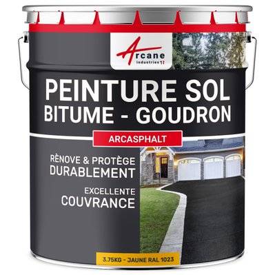 Peinture Bitume /Goudron /Enrobé - ARCASPHALT-15 kg (jusqu'à 30 m² en 2 couches) Tuile - 253_31090 - 3700043482272