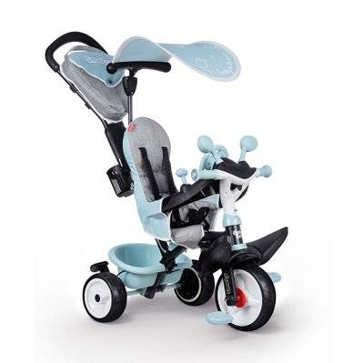 Tricycle enfant Baby Driver Plus Bleu + Ombrelle - Smoby - 31188 - 3032167415004