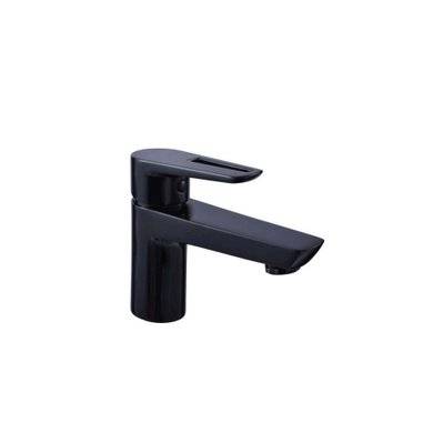 Mitigeur lavabo en laiton VISION avec 2 flexibles - noir - 5 x 13,5 x 16,3 cm - 825000 - 3588560381519