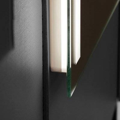 Miroir de Salle de Bains Lumineux avec Éclairage Intégré 2 éclairages Led Frontal 60 x 80  verticale FINLANDIA LEDIMEX - FIND015/60_LX - 8435668014854