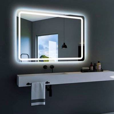 Miroir Salle de Bains Lumineux AUSTRIA avec Éclairage Frontal et