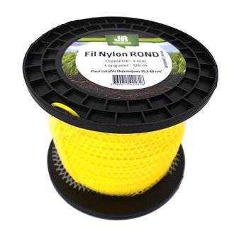Fil nylon 3 mm 120 m - Rond