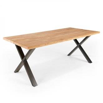 Table à manger en bois noir pied forme x 240 x 95 x 75 cm