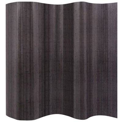 Paravent séparateur de pièce cloison de séparation décoration meuble bambou gris 250 cm 0802016/2 - 0802016/2 - 3000237258981