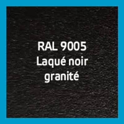 Kit verrière Artiste CHICAGO 3 vitrages: L 1020 X H 1250 mm laqué noir RAL 9005 granité - VERRE CLAIR - EVF.CHI.10.12.05 - 3701046002757