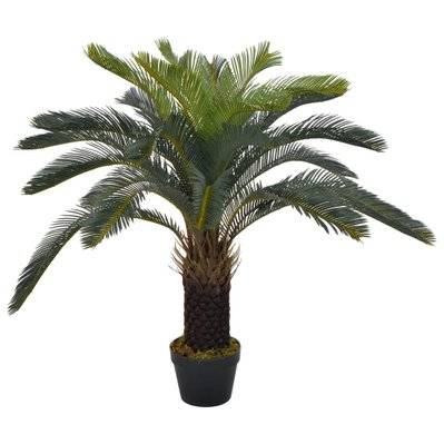 Plante artificielle avec pot palmier cycas vert 90 cm décoration intérieur DEC022030 - DEC022030 - 3001335669600