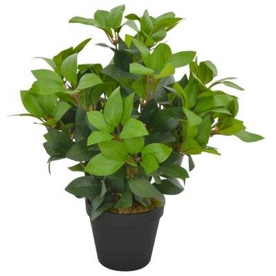 Plante artificielle avec pot laurier vert 40 cm décoration intérieur DEC022022 - DEC022022 - 3001337269600