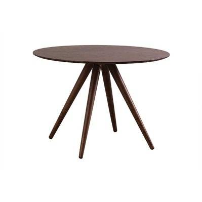 Table à manger ronde design noyer D106 cm WALFORD - - 33710 - 3662275065442