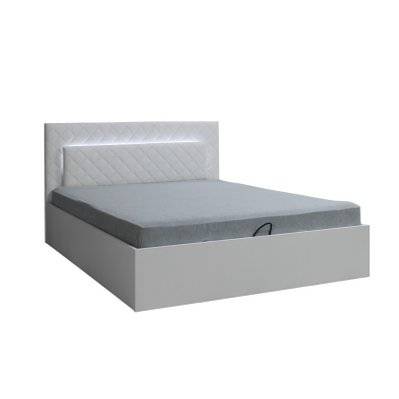 Lit PANAREA 160 x 200 cm sommier inclus, idéal pour chambre à coucher. Meuble design - 3056 - 3664573028556