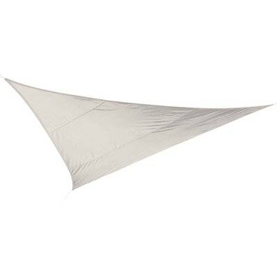 Toile d'ombrage triangulaire 5 mètres blanc gardenia - 55117 - 3760175000225