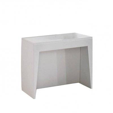 Table console extensible COSMIC blanc mat - 20100853525 - 3663556175218