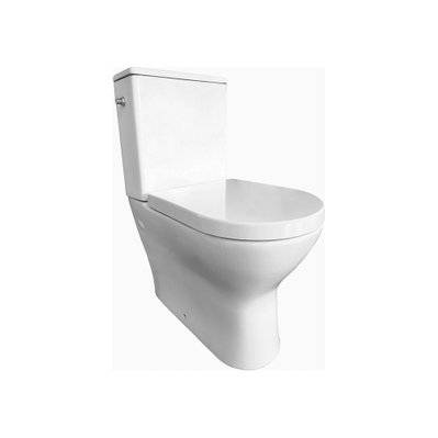 Pack WC à  poser KOBALT avec cuvette rimless - Mécanisme 3/6L et alimentation d'eau silencieuse - 243066 - 5411747154287