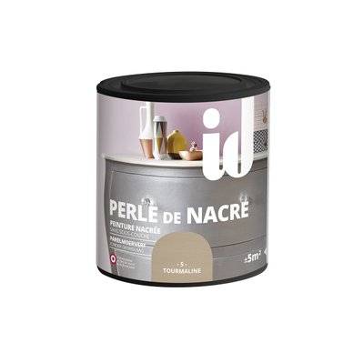 Peinture meubles et boiseries PERLE DE NACRE 500ML TOURMALINE - ID Paris - A004250 - 3302150043515